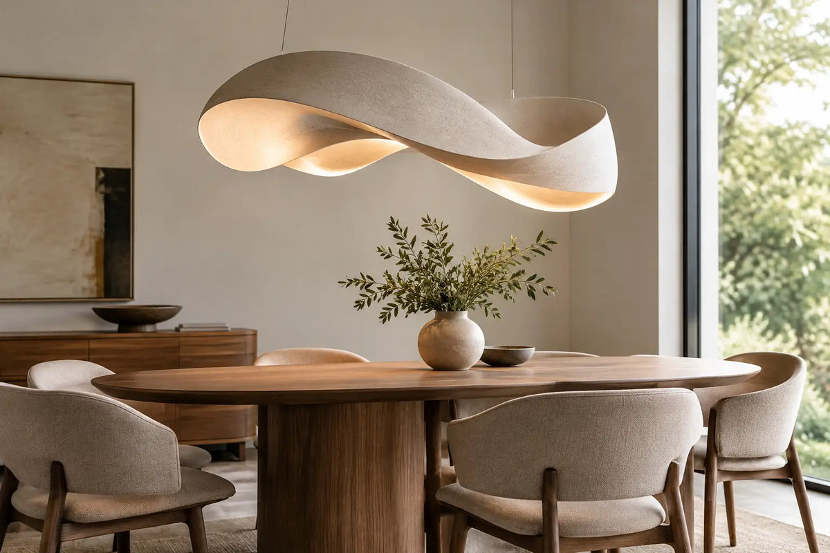 Sculptural Pendant Lighting That Holds a Room