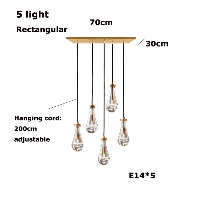 Vellora Waterdrop Chandelier