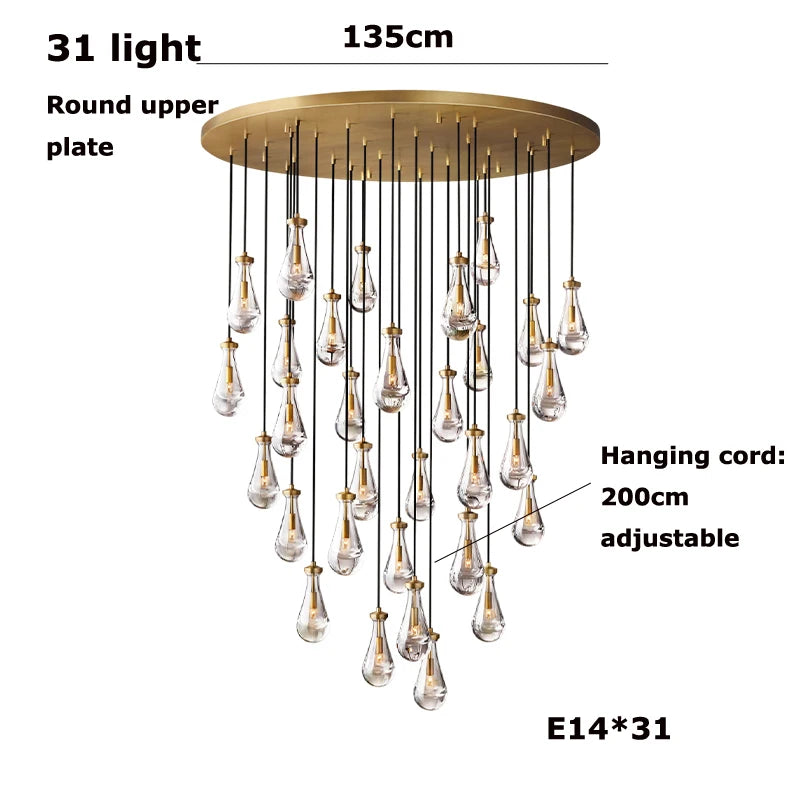 Vellora Waterdrop Chandelier