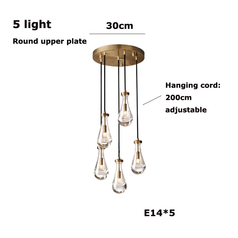 Vellora Waterdrop Chandelier