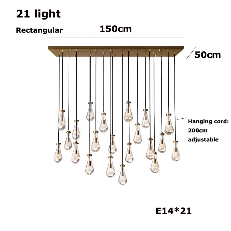 Vellora Waterdrop Chandelier