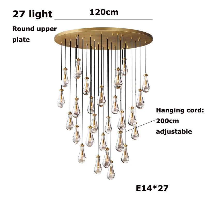 Vellora Waterdrop Chandelier