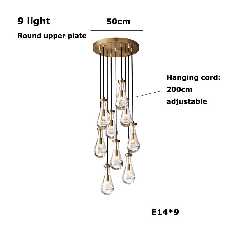 Vellora Waterdrop Chandelier