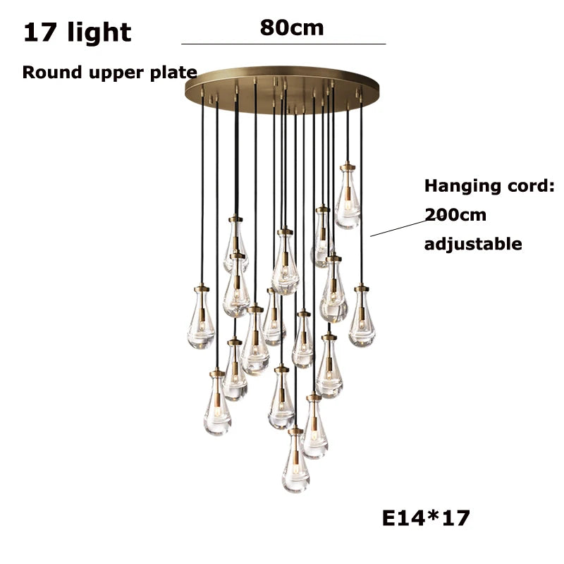 Vellora Waterdrop Chandelier