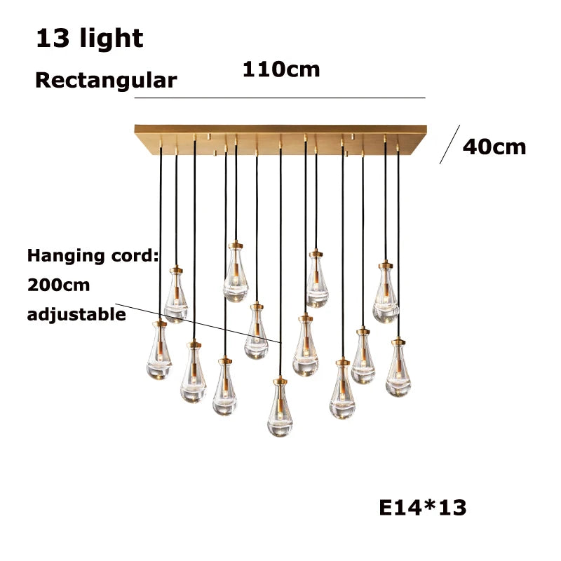 Vellora Waterdrop Chandelier