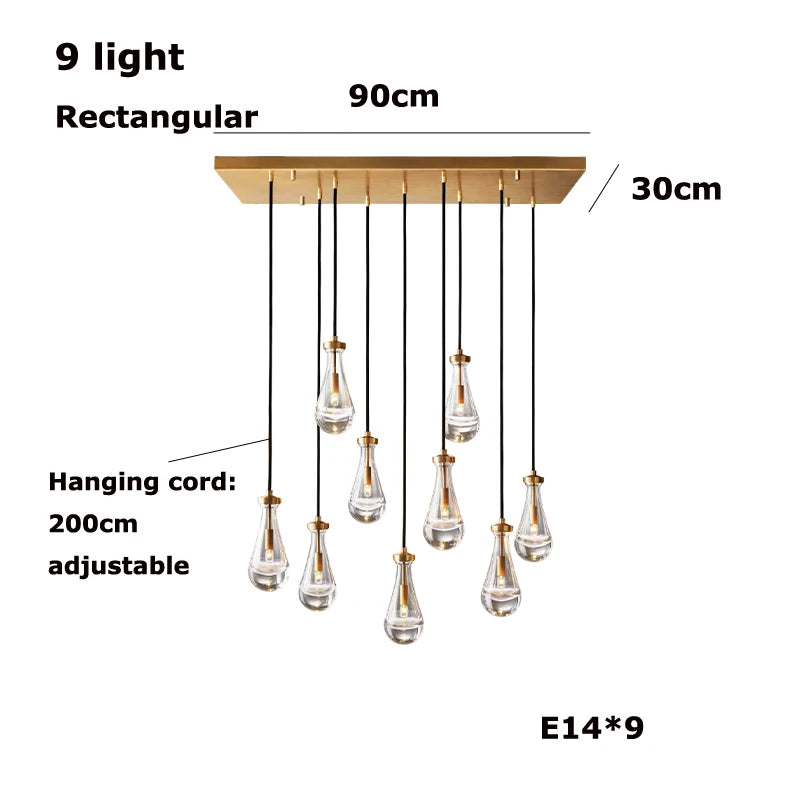 Vellora Waterdrop Chandelier