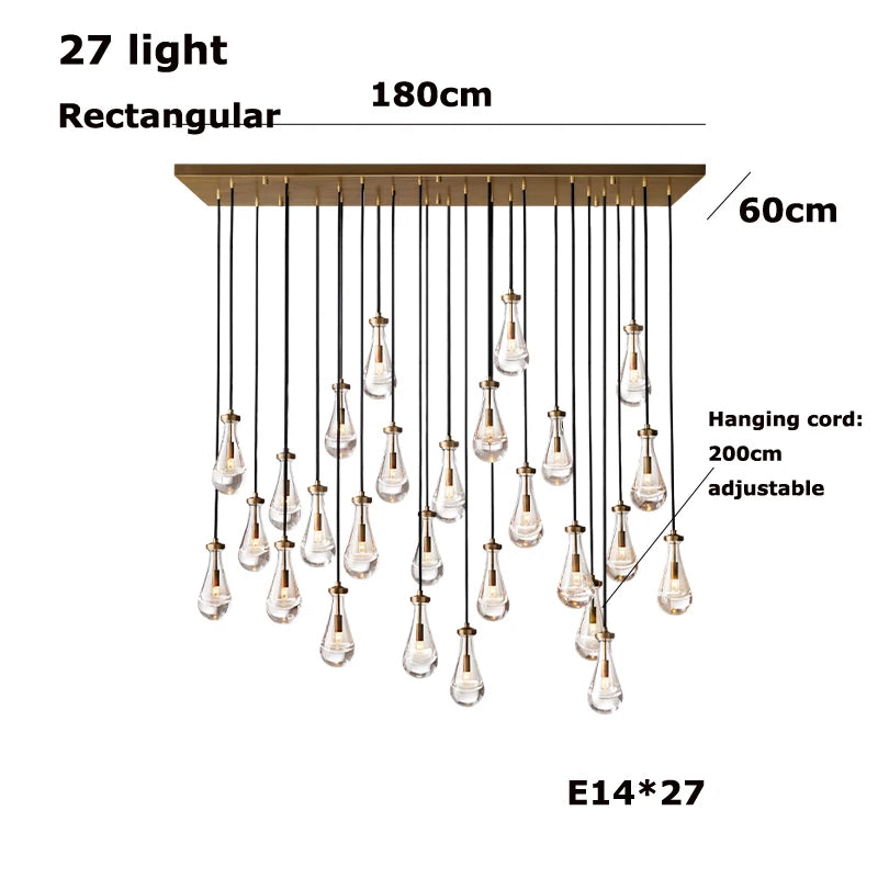 Vellora Waterdrop Chandelier