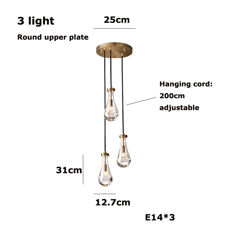 Vellora Waterdrop Chandelier