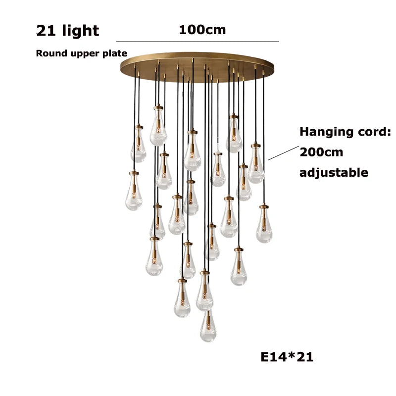 Vellora Waterdrop Chandelier