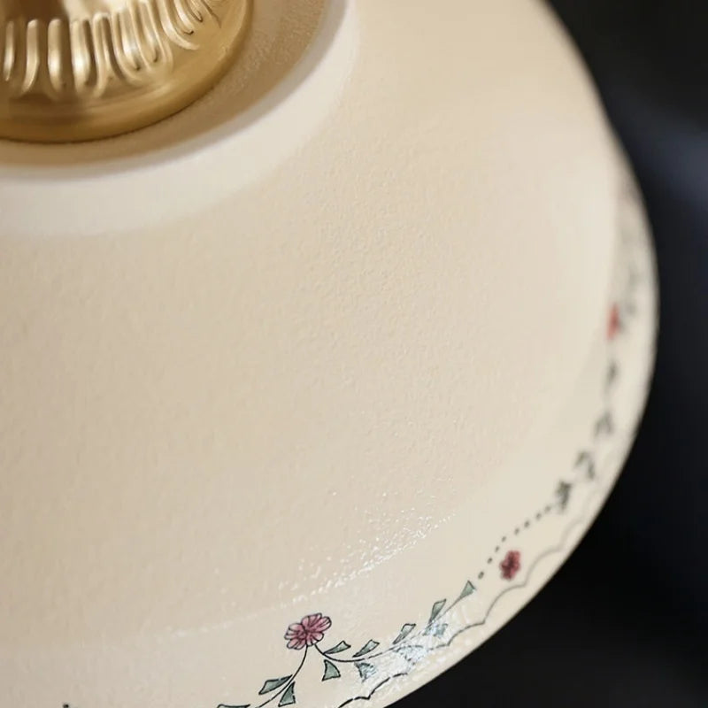 Floré Hand-Painted Ceramic Pendant