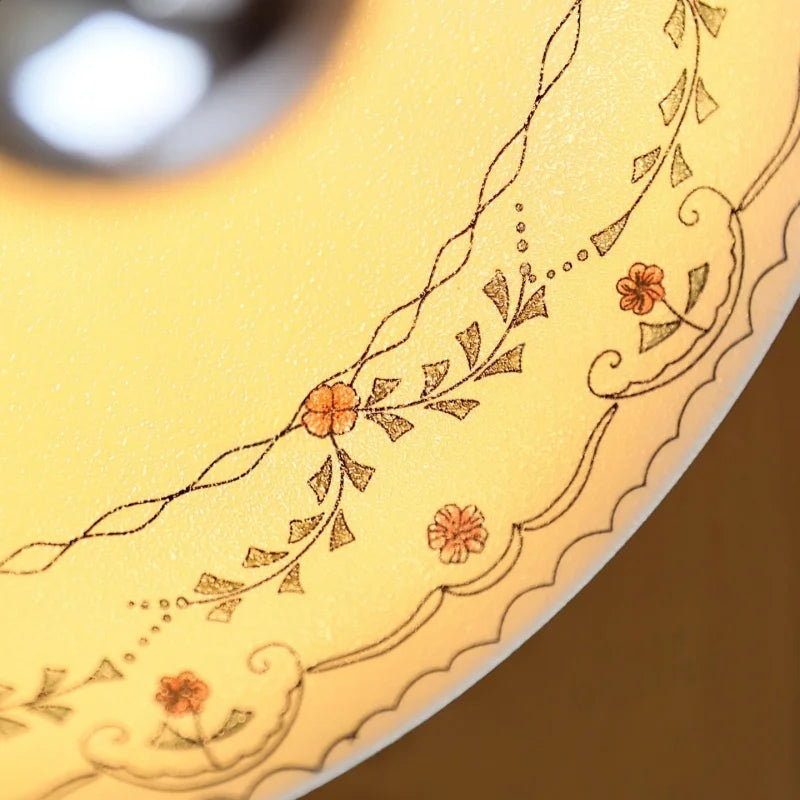 Floré Hand-Painted Ceramic Pendant