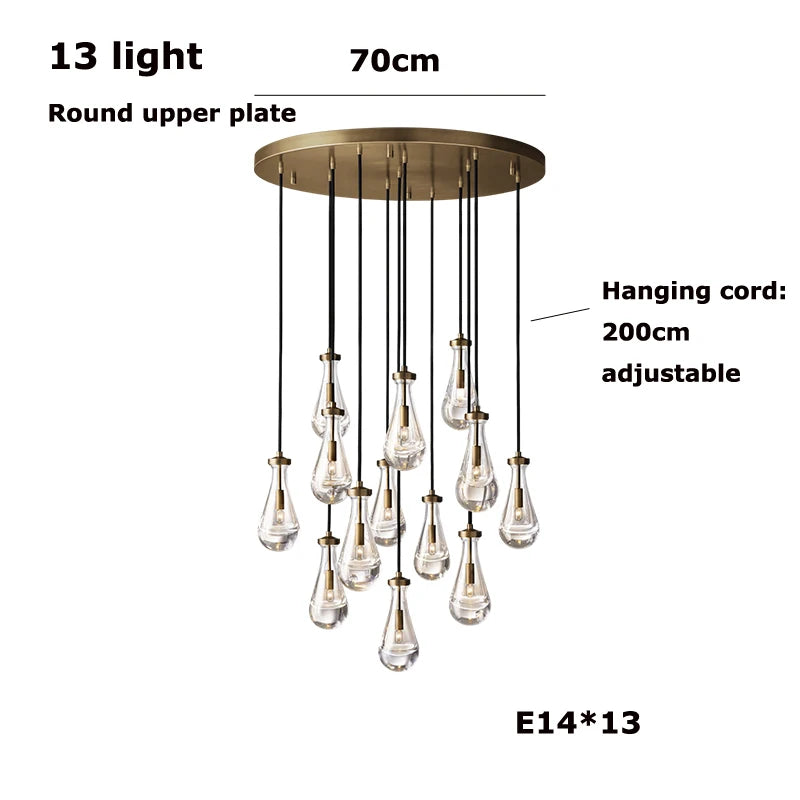 Vellora Waterdrop Chandelier